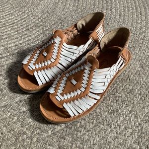 Chamula leather flats